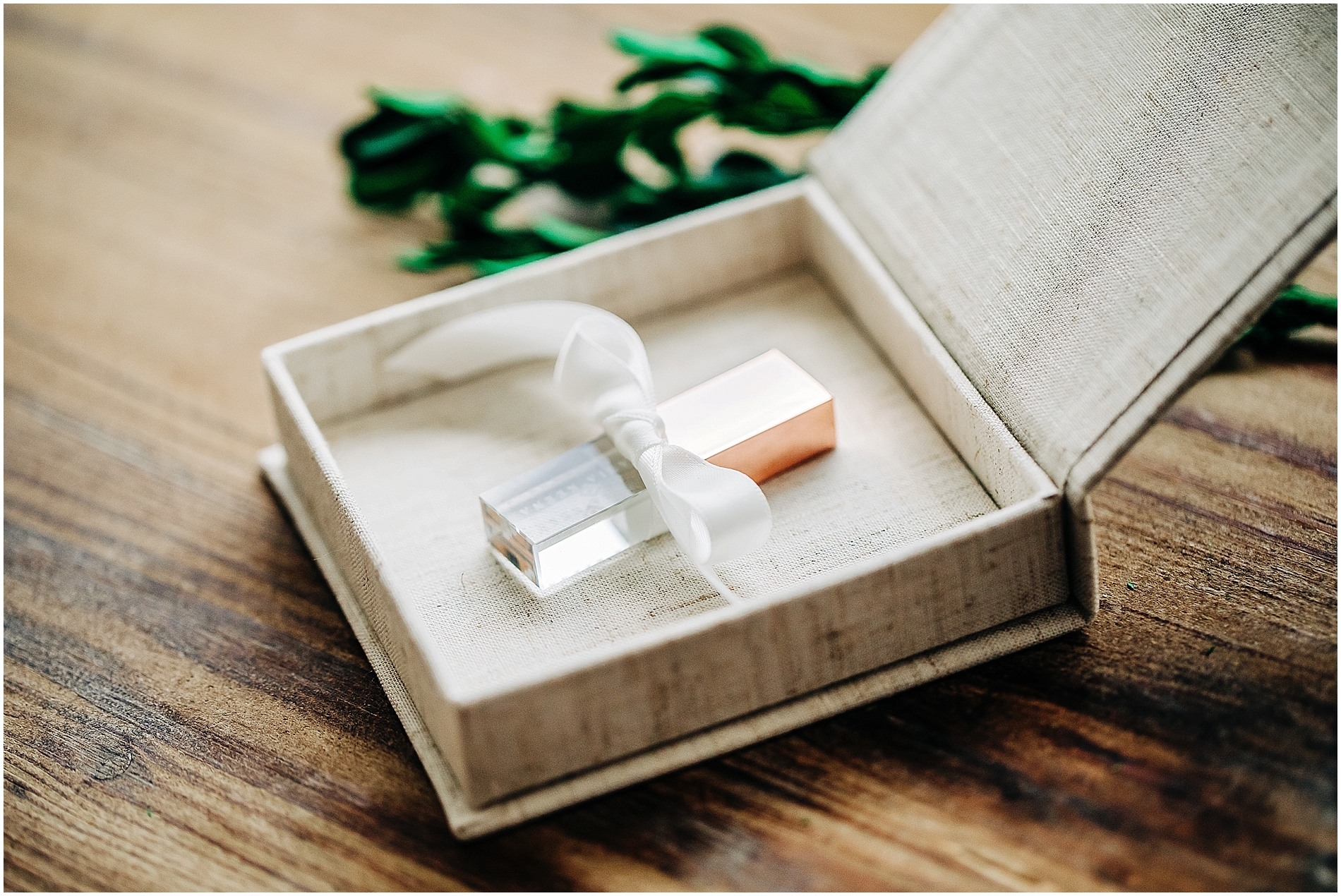 rose gold crystal usb packaging